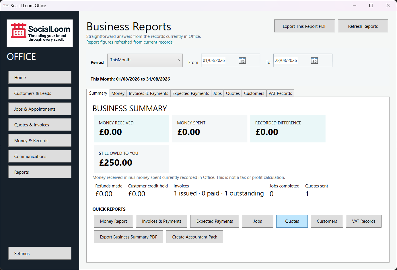 Check VAT records and reports screenshot 1